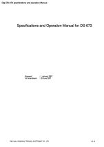 DS-673 specifications and operation